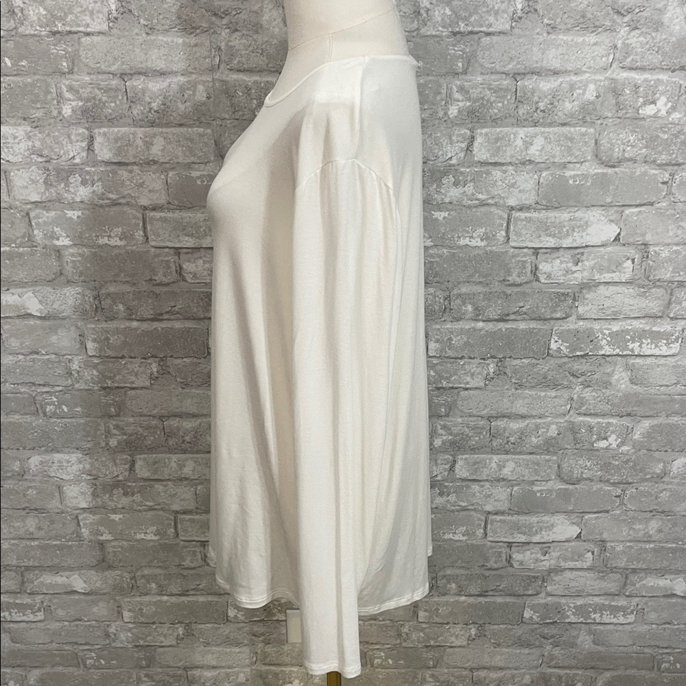 Chico's Classic Cream Long Sleeve Top - Picture 2 of 4